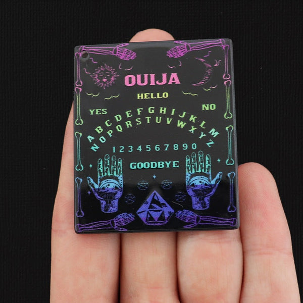 Rainbow Ouija Board Resin Charm 2 Sided - K098