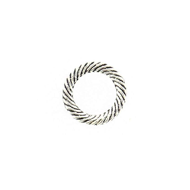 12 Linking Rings Silver Tone 13mm - SC856