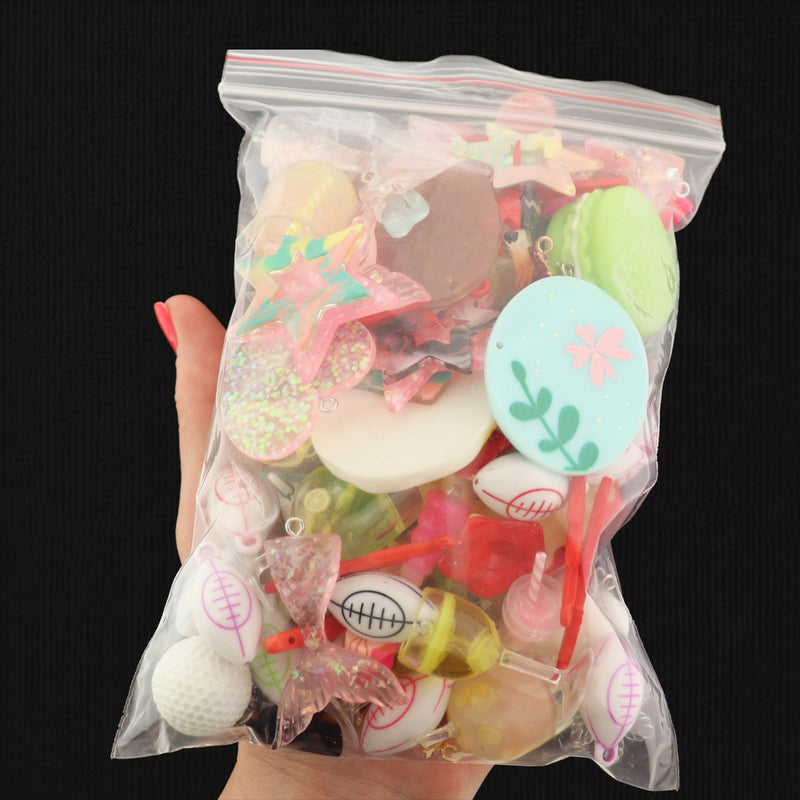 LIQUIDATION Colourful Pendants Assorted Grab Bag - Less Than Wholesale Cost 90% Off - GRAB012