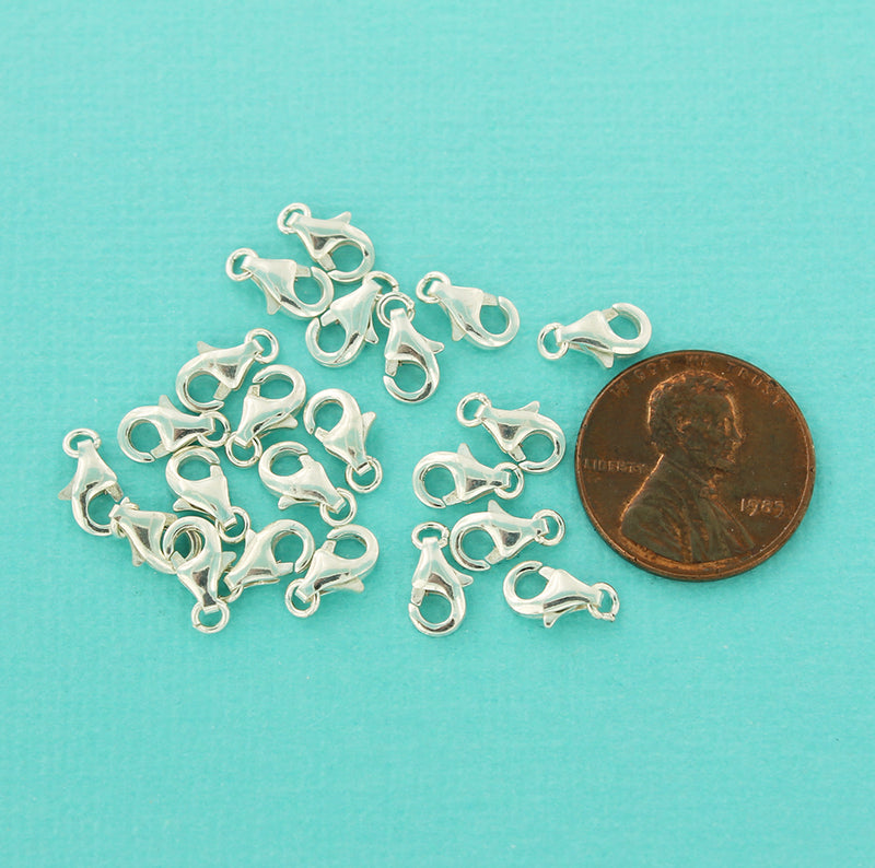 Sterling Silver Lobster Clasp - 8mm x 4.5mm - 1 Clasp - BR028