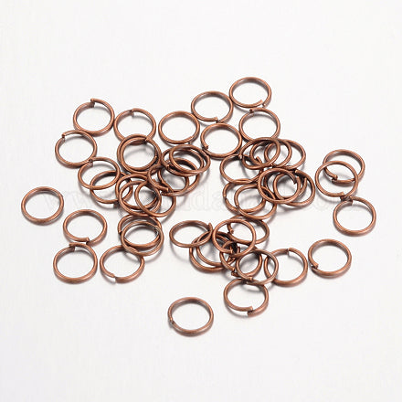 Copper Tone Jump Rings 6mm x 0.7mm - Open 21 Gauge - 500 Rings - J074