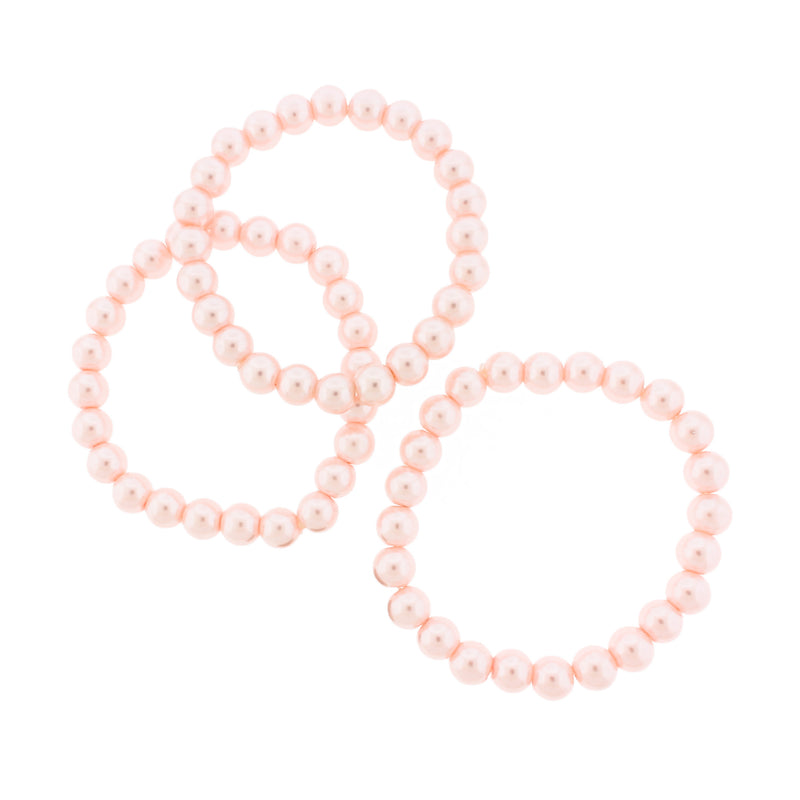 Bracelet Perle de Verre Ronde 55mm - Café - 1 Bracelet - BB115