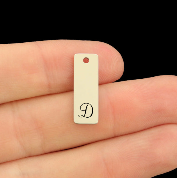 Alphabet Stainless Steel Drop Pendant Charms - Choose Your Letter!