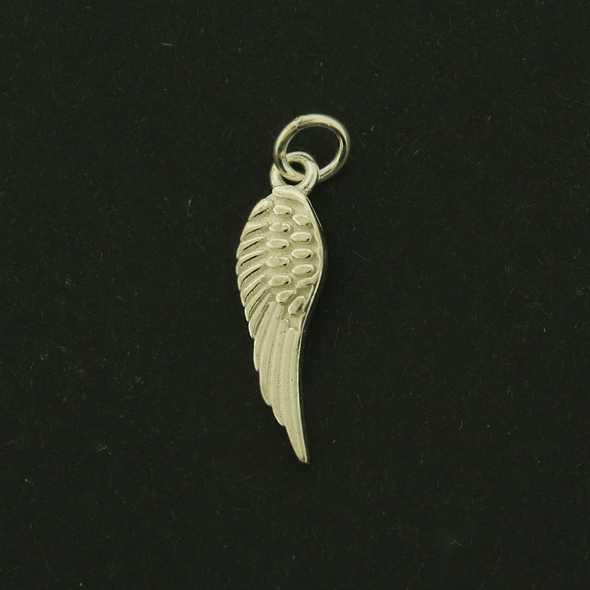Angel Wing Sterling Silver Charms - Memorial Pendant - ST137