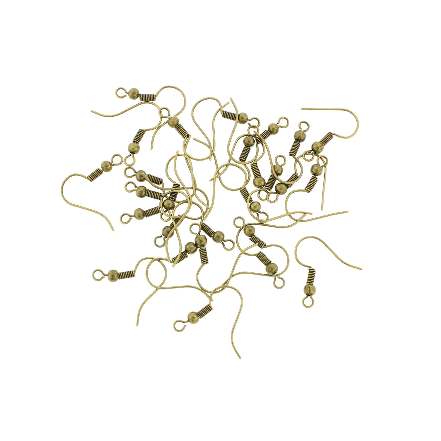 Boucles d'oreilles argentées - Crochets de style français - 20 mm x 17 mm - 200 pièces 100 paires - Z050