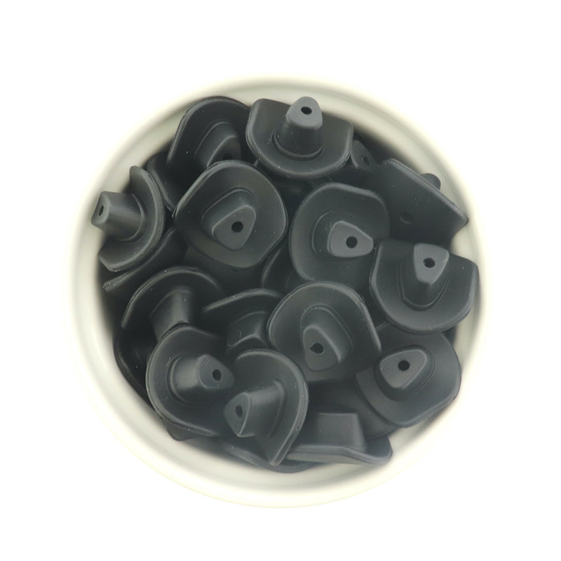 Cowboy Silicone Focal Beads - Cowboy Hat - 5 Beads - Choose Your Color