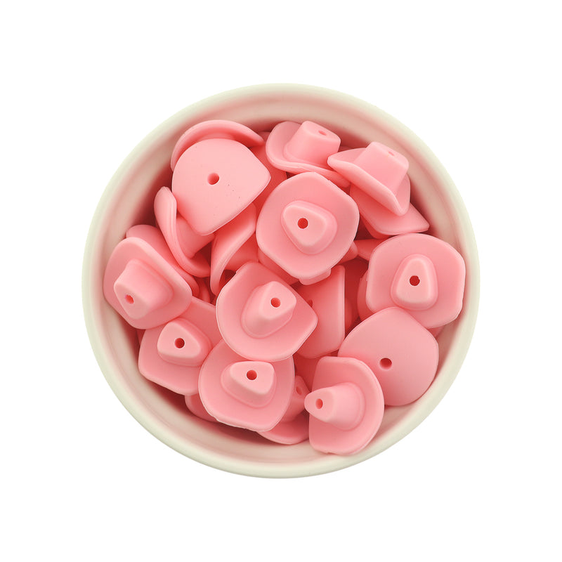 Cowboy Silicone Focal Beads - Cowboy Hat - 5 Beads - Choose Your Color