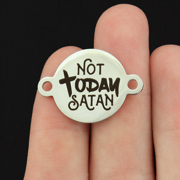 Not Today Satan Stainless Steel Charms - BFS027-4460