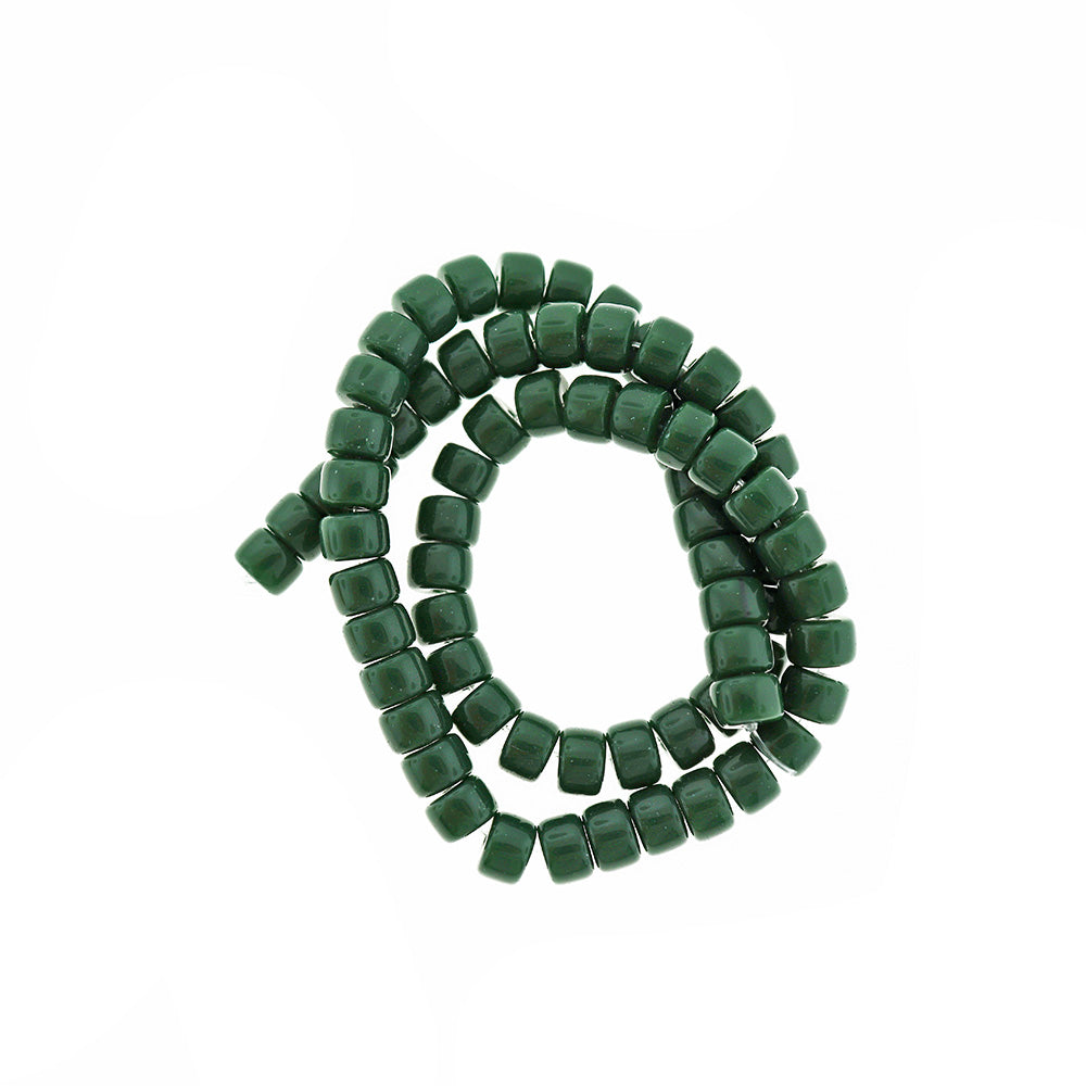 Barrel Glass Beads 8mm x 5mm - Choose Your Color - Column Beads - 1 Strand 69 Beads