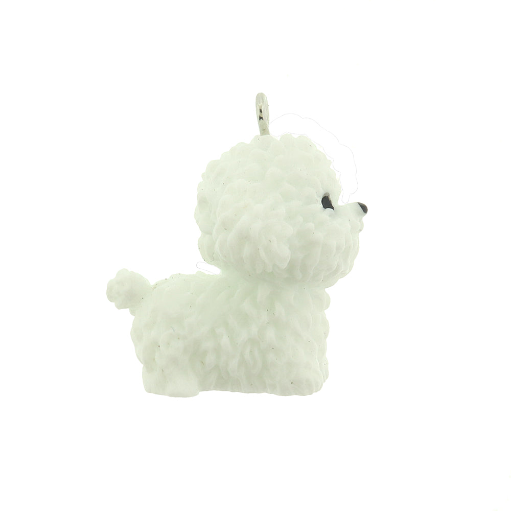 Bichon Frise Dog Resin Charm 3D - K346