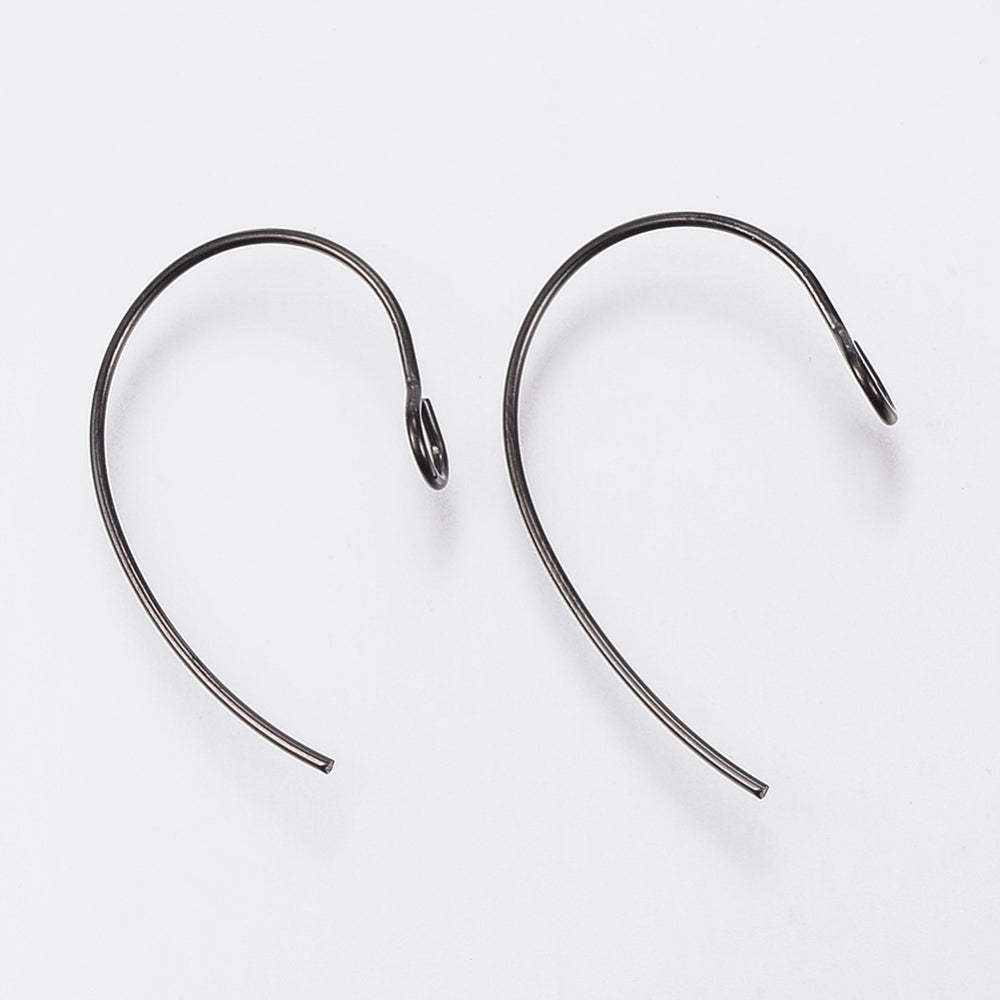 4 Stainless Steel Round Marquise Earring Hooks - Choose Your Tone!