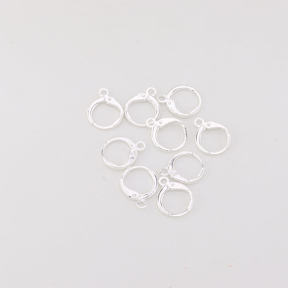 Boucles d'oreilles créoles en acier inoxydable - Fermoir arrière 40 mm - 2 pièces 1 paire - Z105