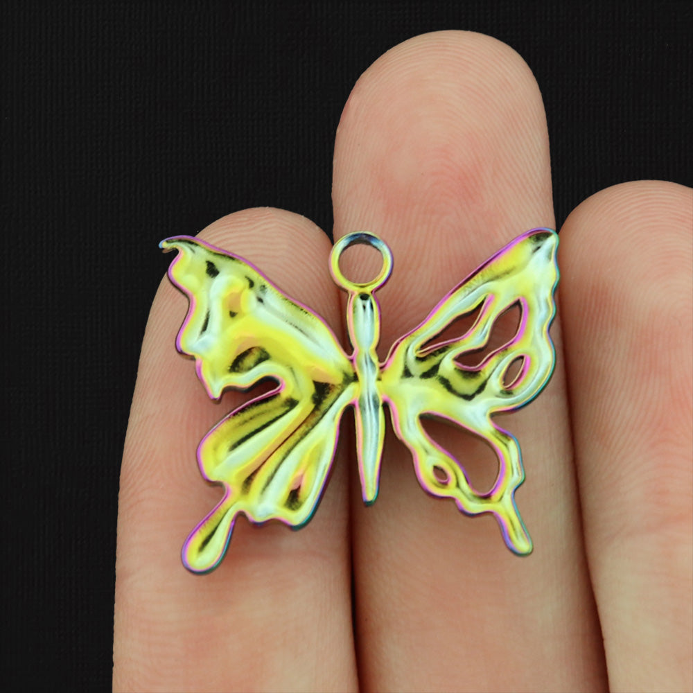 Butterfly Stainless Steel Charm - Choose Your Tone