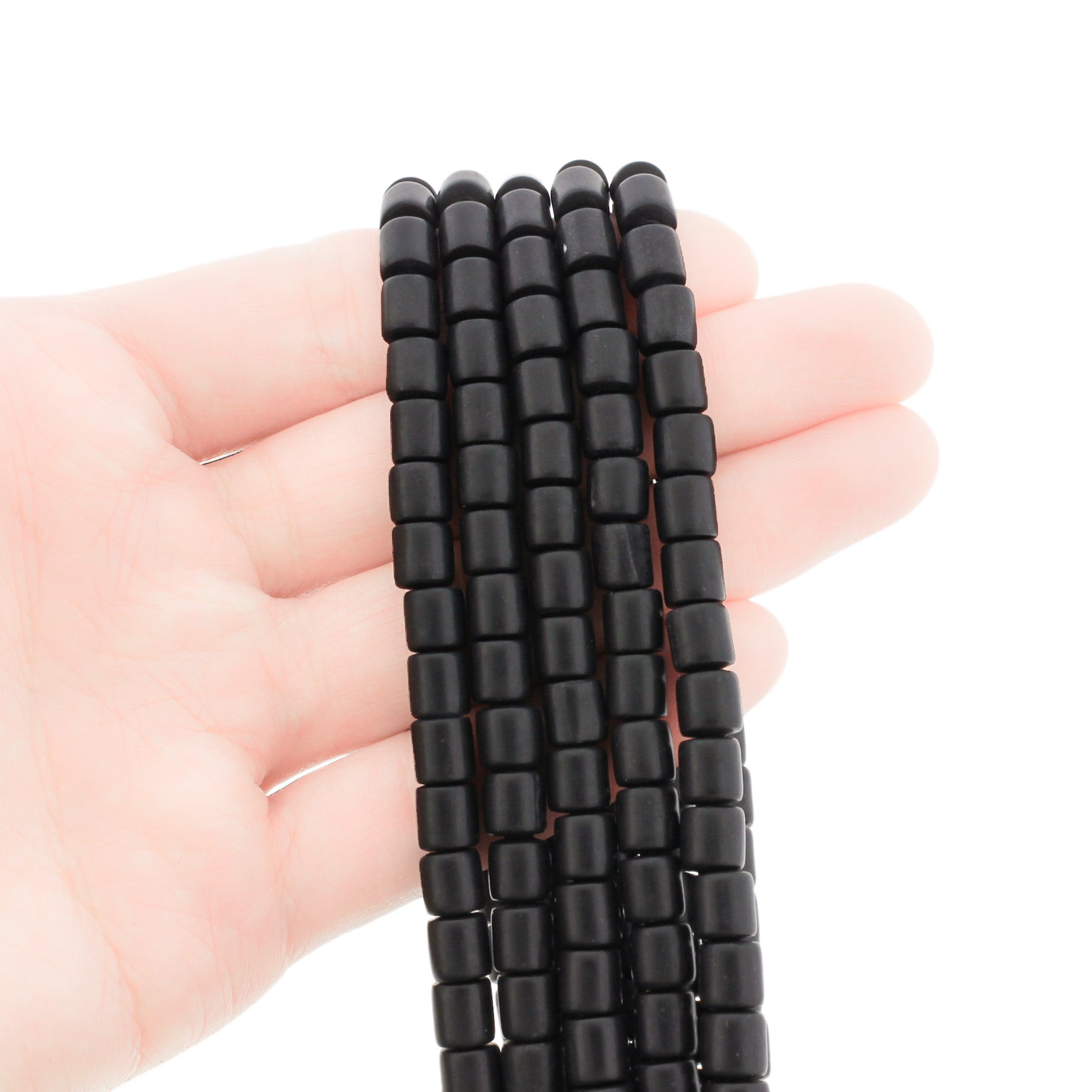 Column Polymer Clay Beads - 6mm - 1 Strand 63 Beads - Choose Your Color!