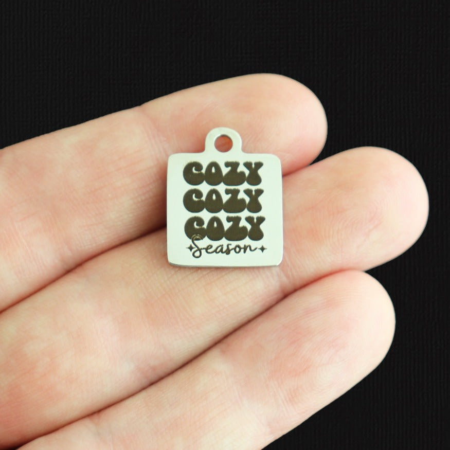 Cozy Season Stainless Steel Charms - BFS013-8015
