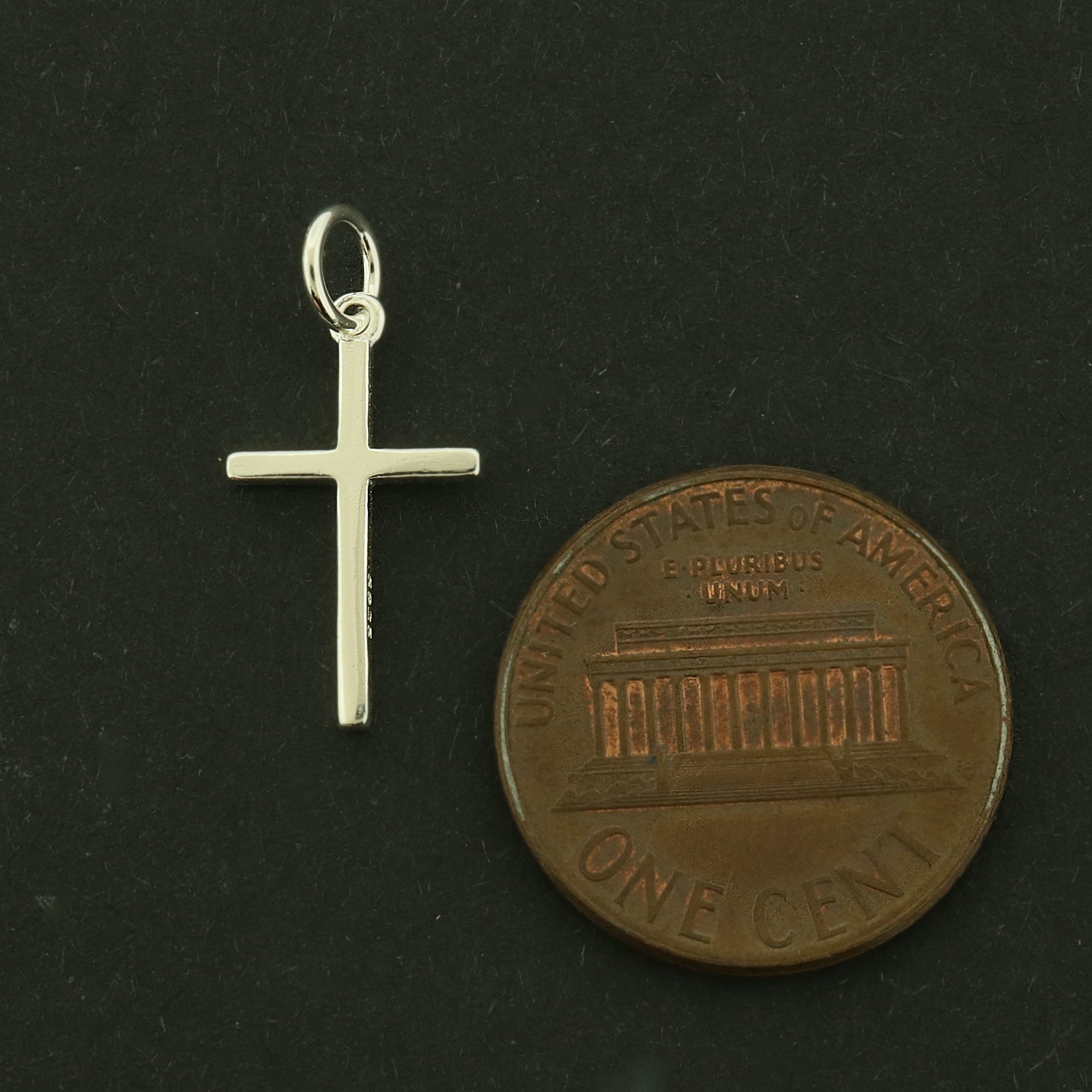 Cross Sterling Silver Charms - Religious Pendant - ST132