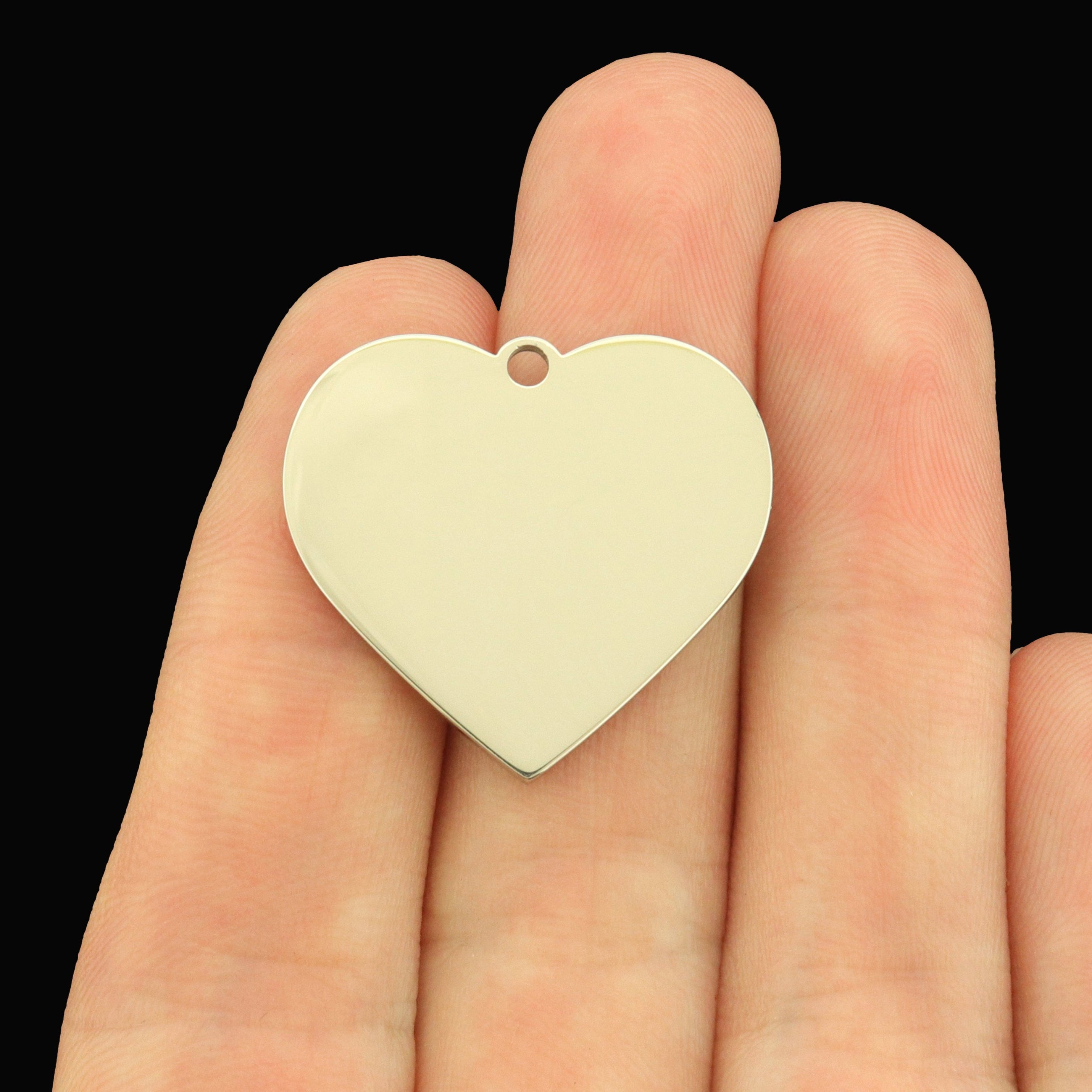 Breloque Ronde 25mm Acier Inoxydable Personnalisée - Personnalisée