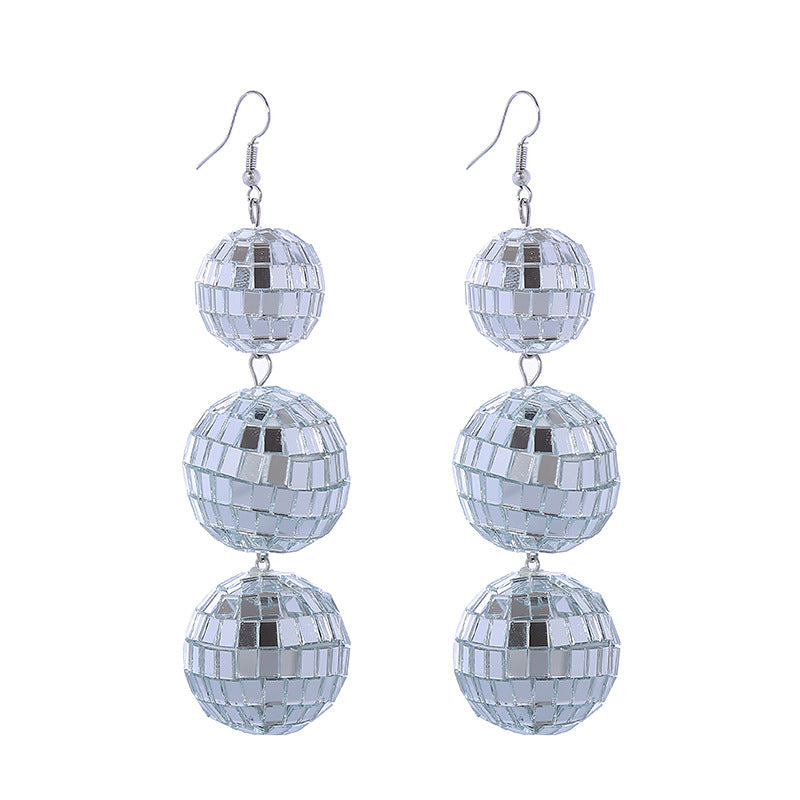 Disco Ball Drop Earring Hooks - 1 Pair - ER119