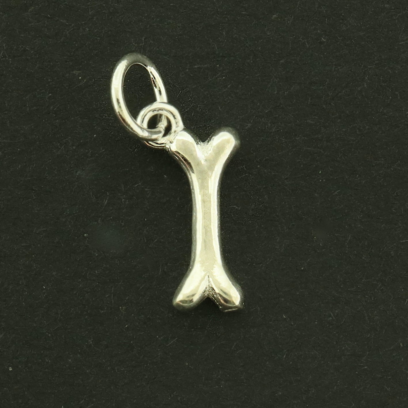 Dog Bone Sterling Silver Charm 3D - ST273