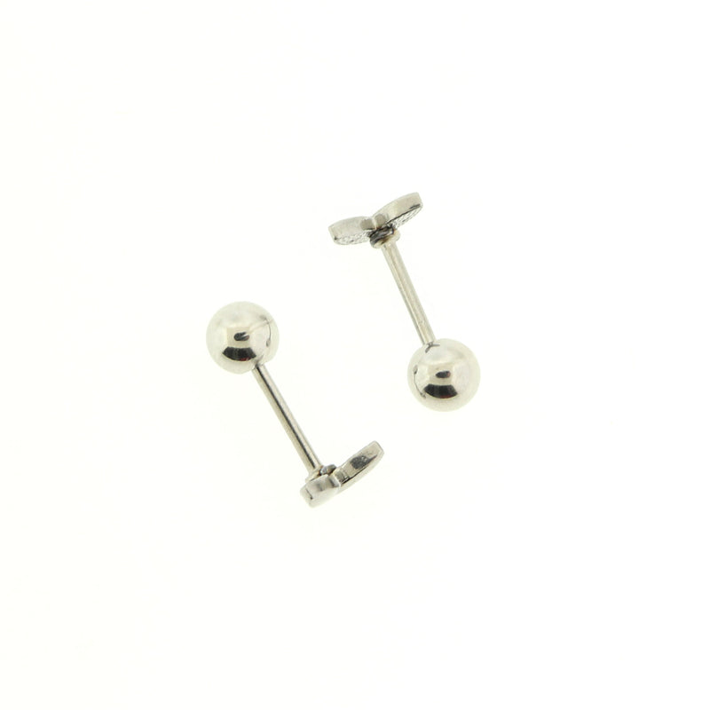 Stainless Steel Earrings - Sprout Studs - 5mm x 3mm - 2 Pieces 1 Pair - Choose Your Tone
