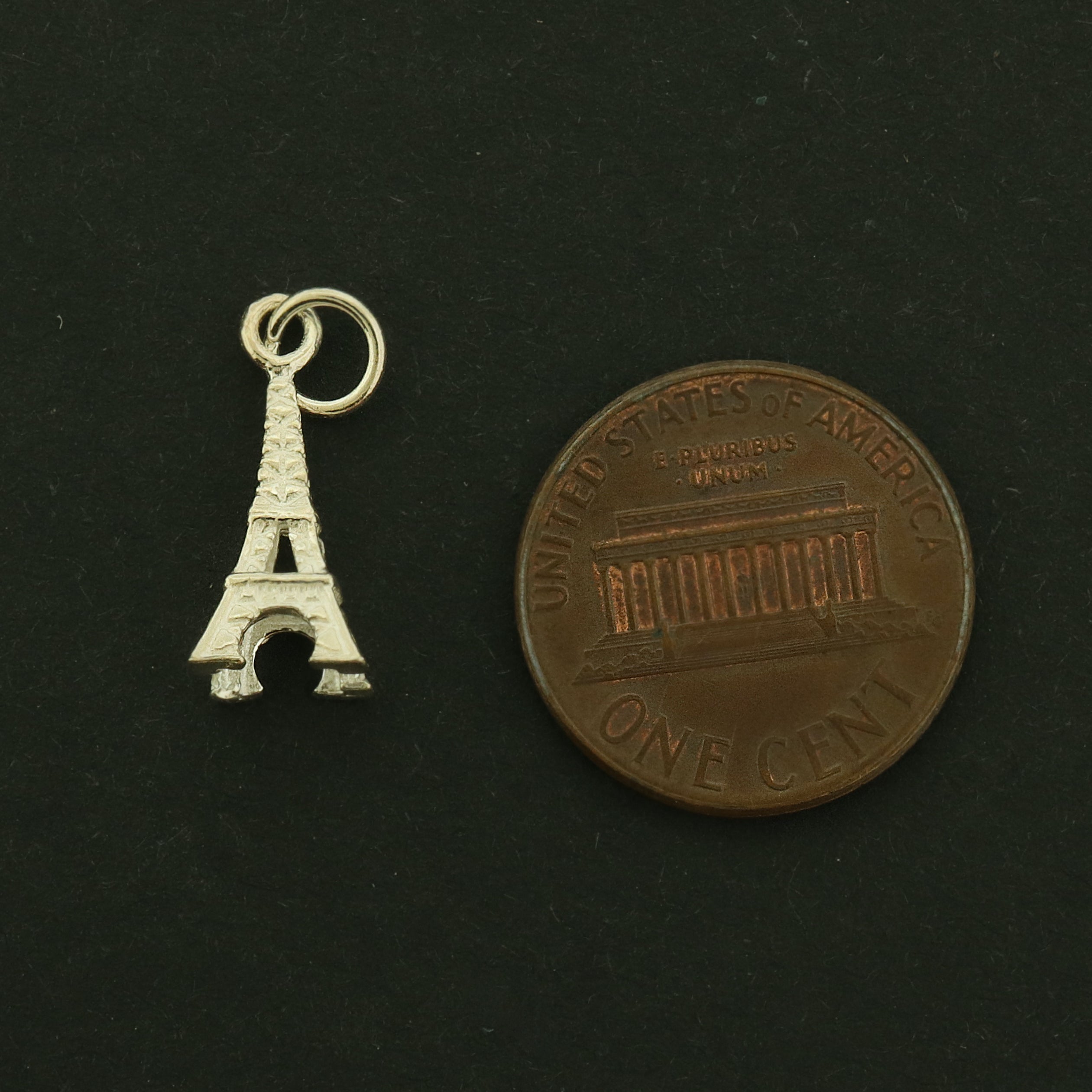 Eiffel Tower Sterling Silver Charms - Travel Pendant - ST140