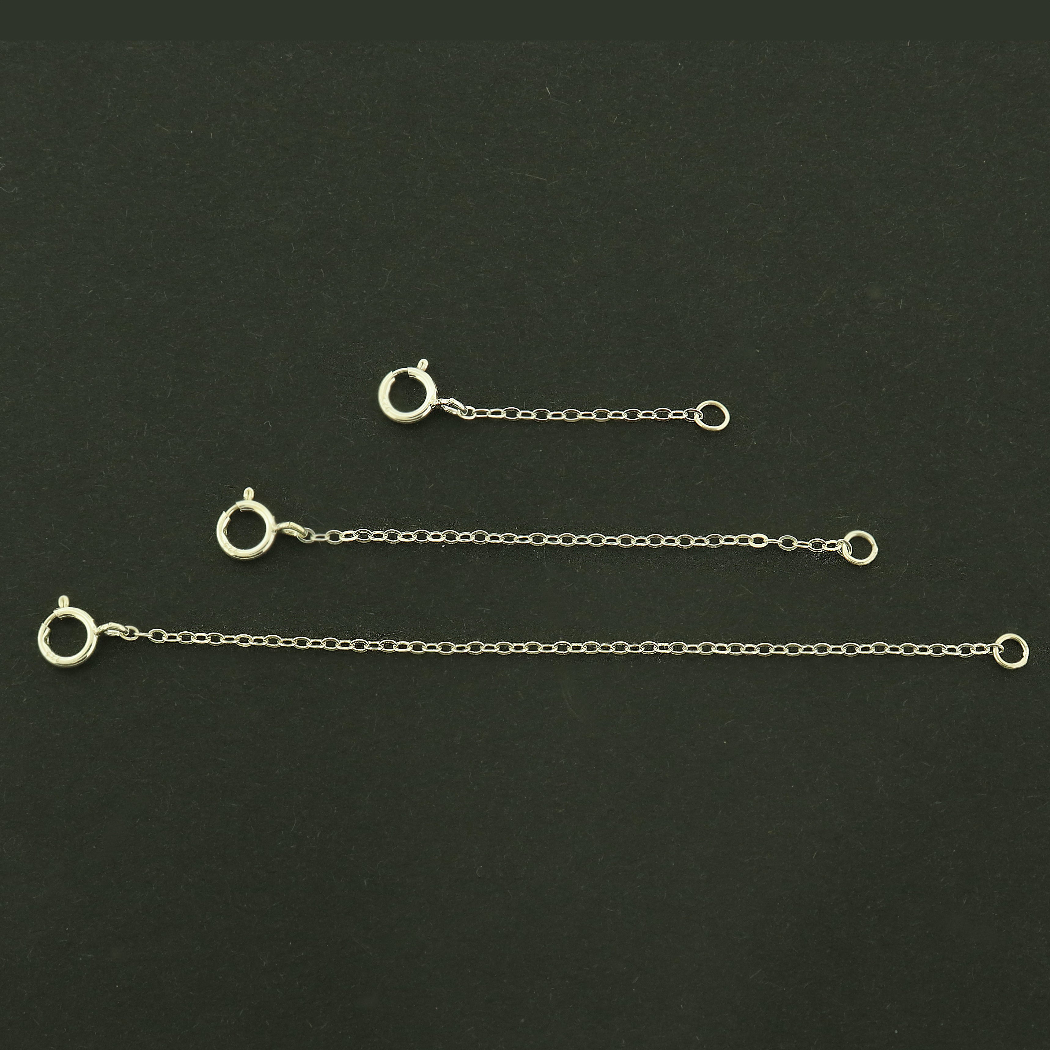 Extender Chain Sterling Silver with Spring Clasp and Jump Ring - Choose Your Size!