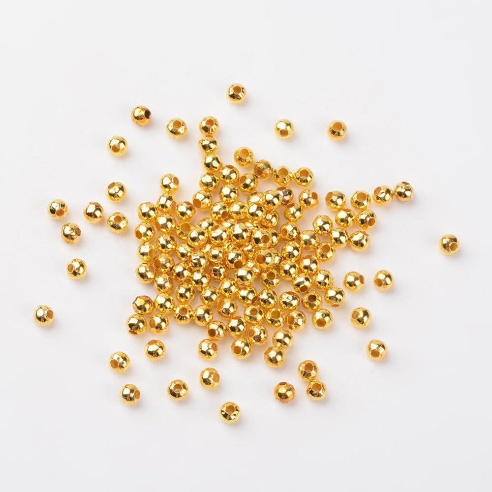 500 Round Spacer Beads 4mm x 4mm - Choose Your Tone!