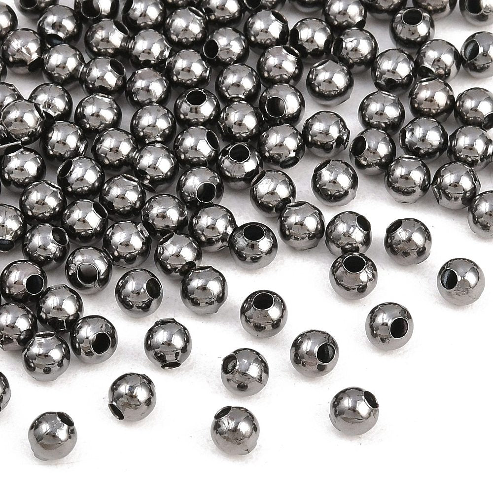 500 Round Spacer Beads 4mm x 4mm - Choose Your Tone!