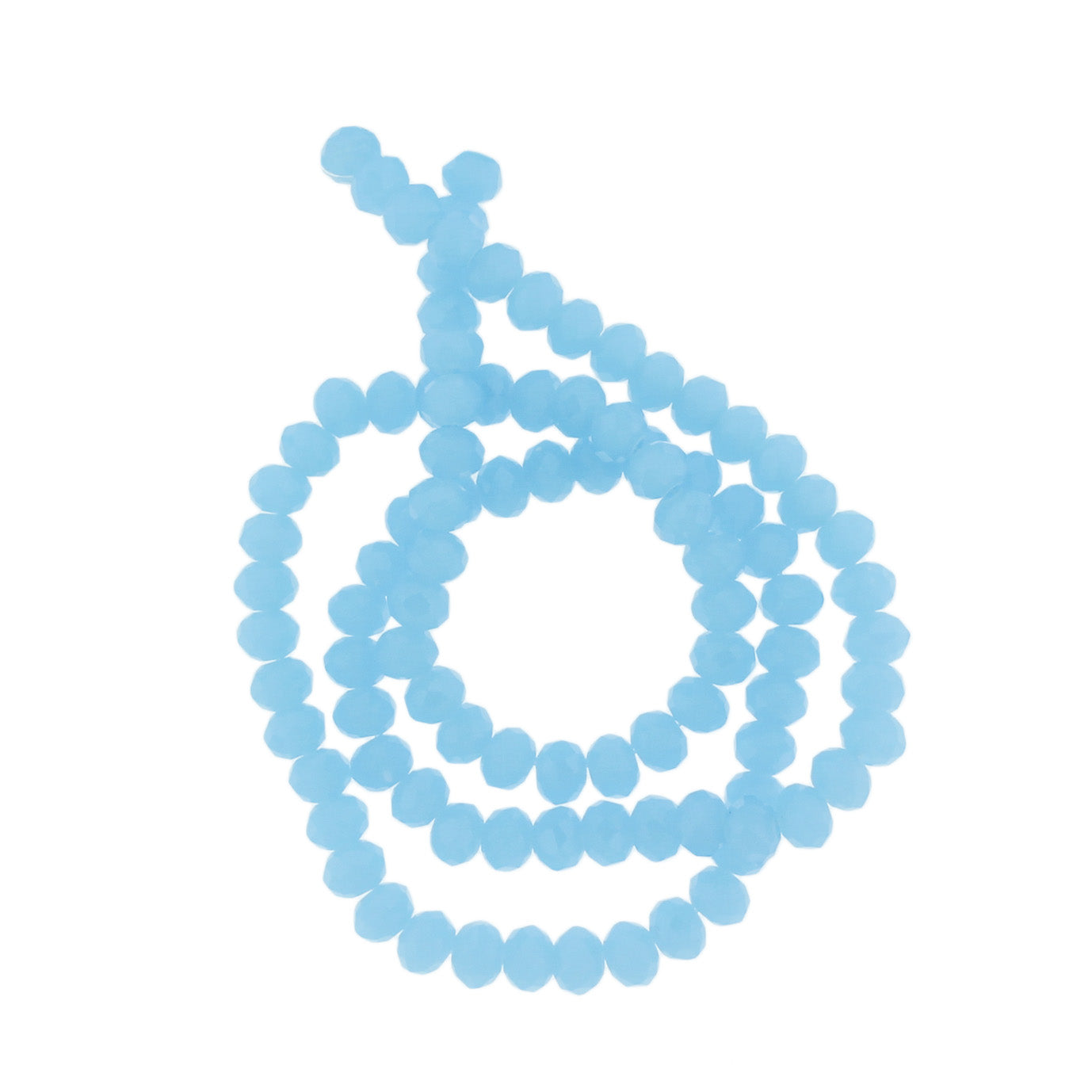 Faceted Glass Beads  - 6mm x 4mm - Solid Colors - 1 Strand 95 Beads - Choose Your Color!