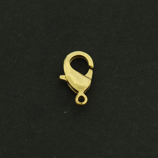 14k Lobster Clasp - 5 Clasps - 14k Gold Plated Brass - GLD386