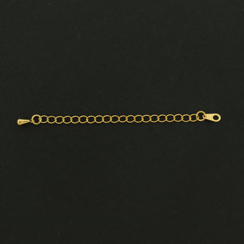 14k Gold Extender Chain - 4 Extenders - 78mm - 14k Gold Plated Copper - GLD657