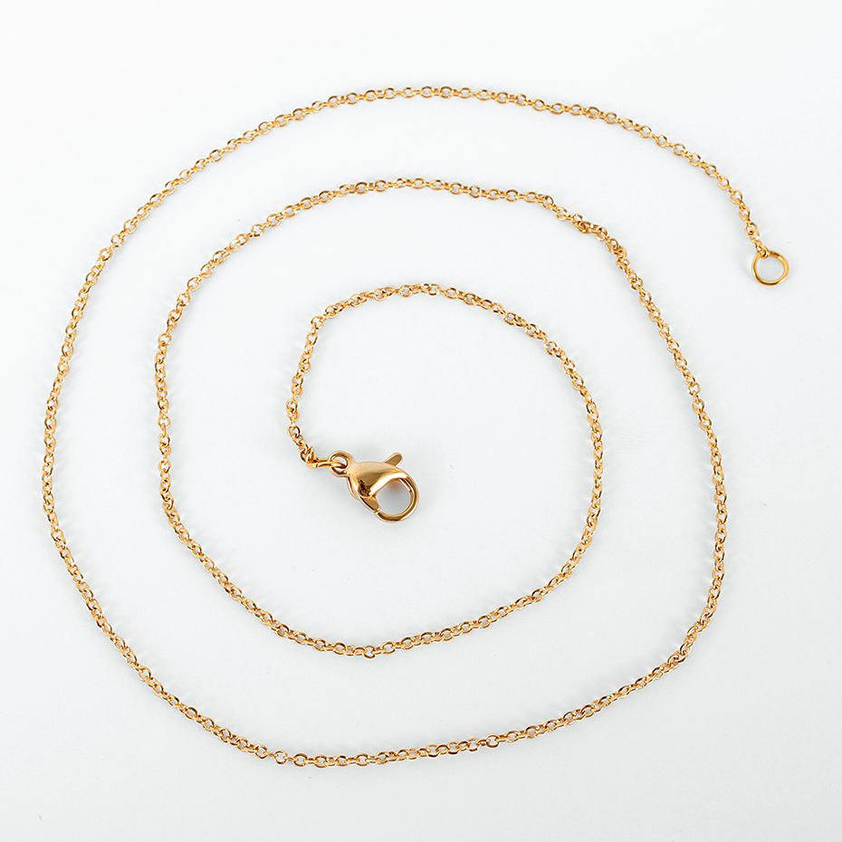 Stainless Steel Cable Chain Necklace - 1.5mm - Choose Your Length!