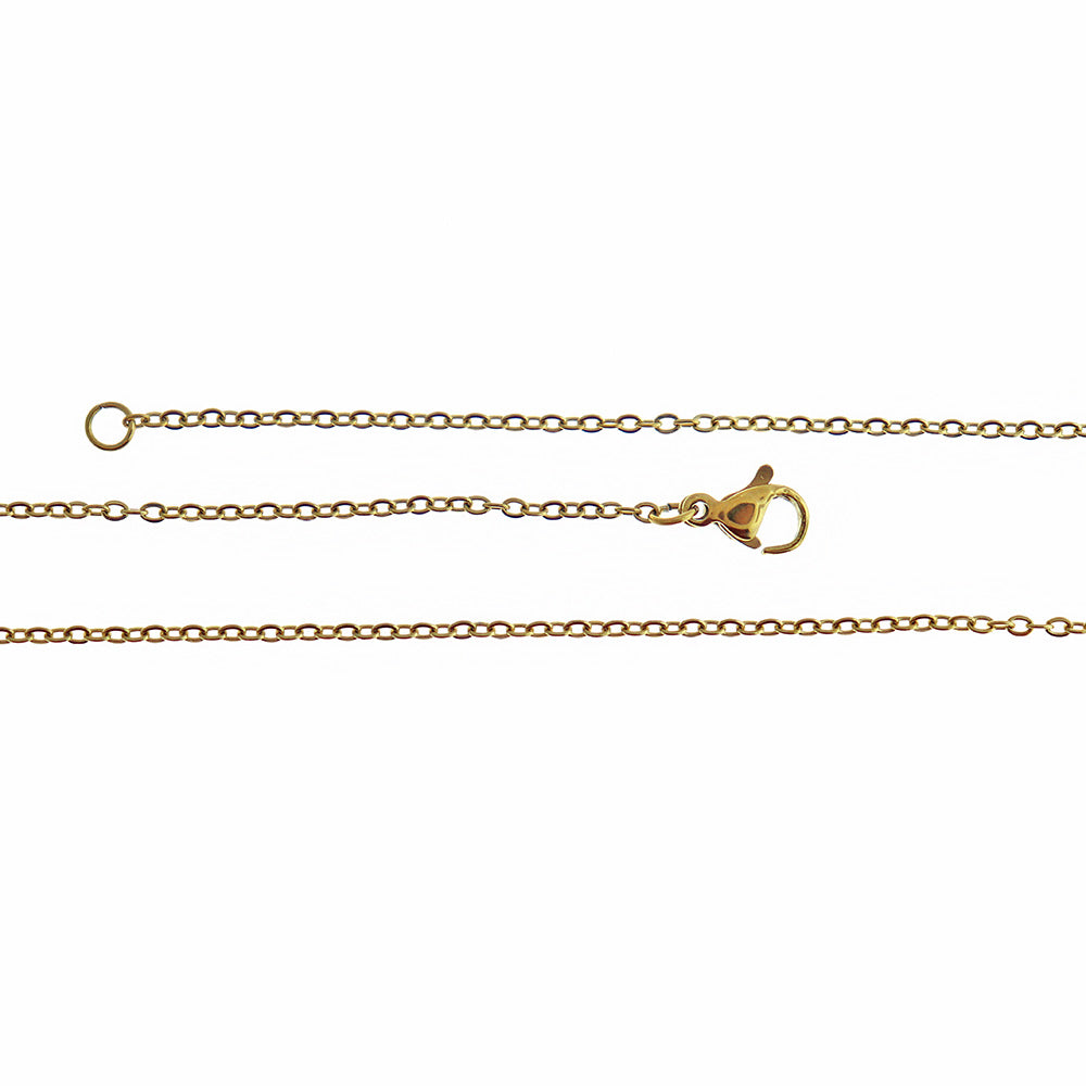 Collier chaîne câble en acier inoxydable - 2mm - Choisissez votre longueur !