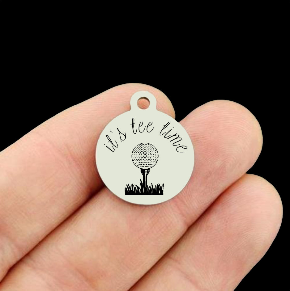 Golf Stainless Steel Charms - BFS001-8530