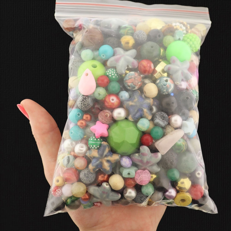 OVERSTOCK Bead Grab Bag - Choose Your Size - Less Than Wholesale Cost 90% Off - GRAB007