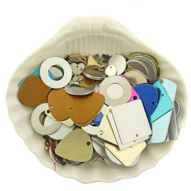 LIQUIDATION Metal Tag Grab Bag - Choose Your Size - Less Than Wholesale Cost 90% Off - GRAB017