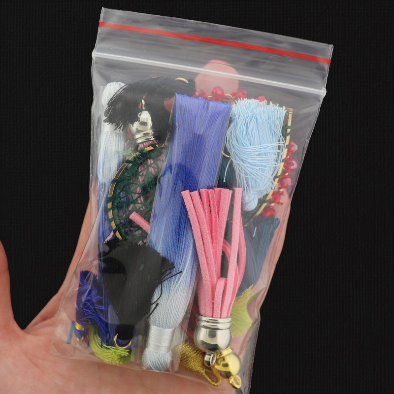 LIQUIDATION Woven Pendants & Tassels Assorted Grab Bag - Less Than Wholesale Cost 90% Off - GRAB016