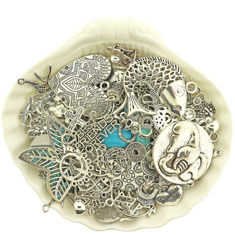 LIQUIDATION Metal Charm Grab Bag - Choose Your Tone -  Less Than Wholesale Cost 90% Off - GRAB004