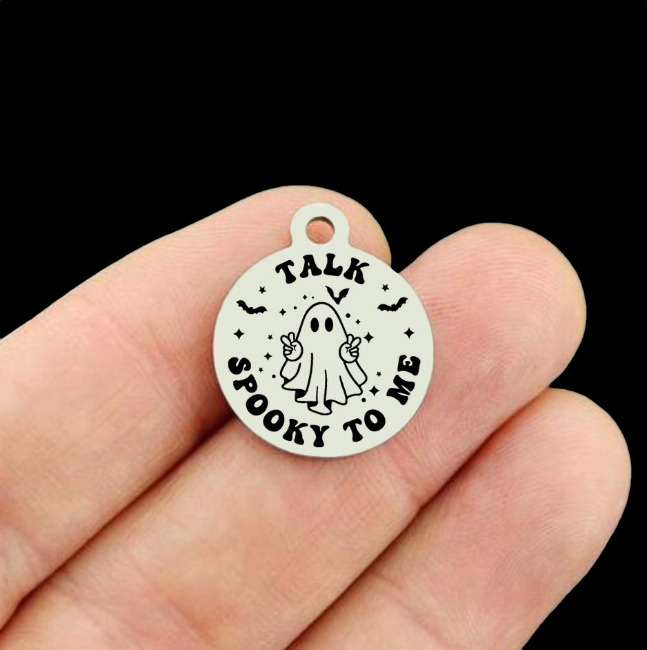 Halloween Stainless Steel Charms - Talk Spooky to Me