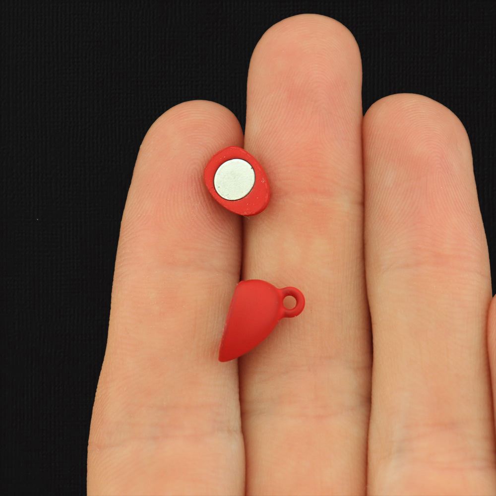 Heart Magnetic Clasp 18mm x 8.5mm - 1 Clasp 2 Pieces - Choose Your Color