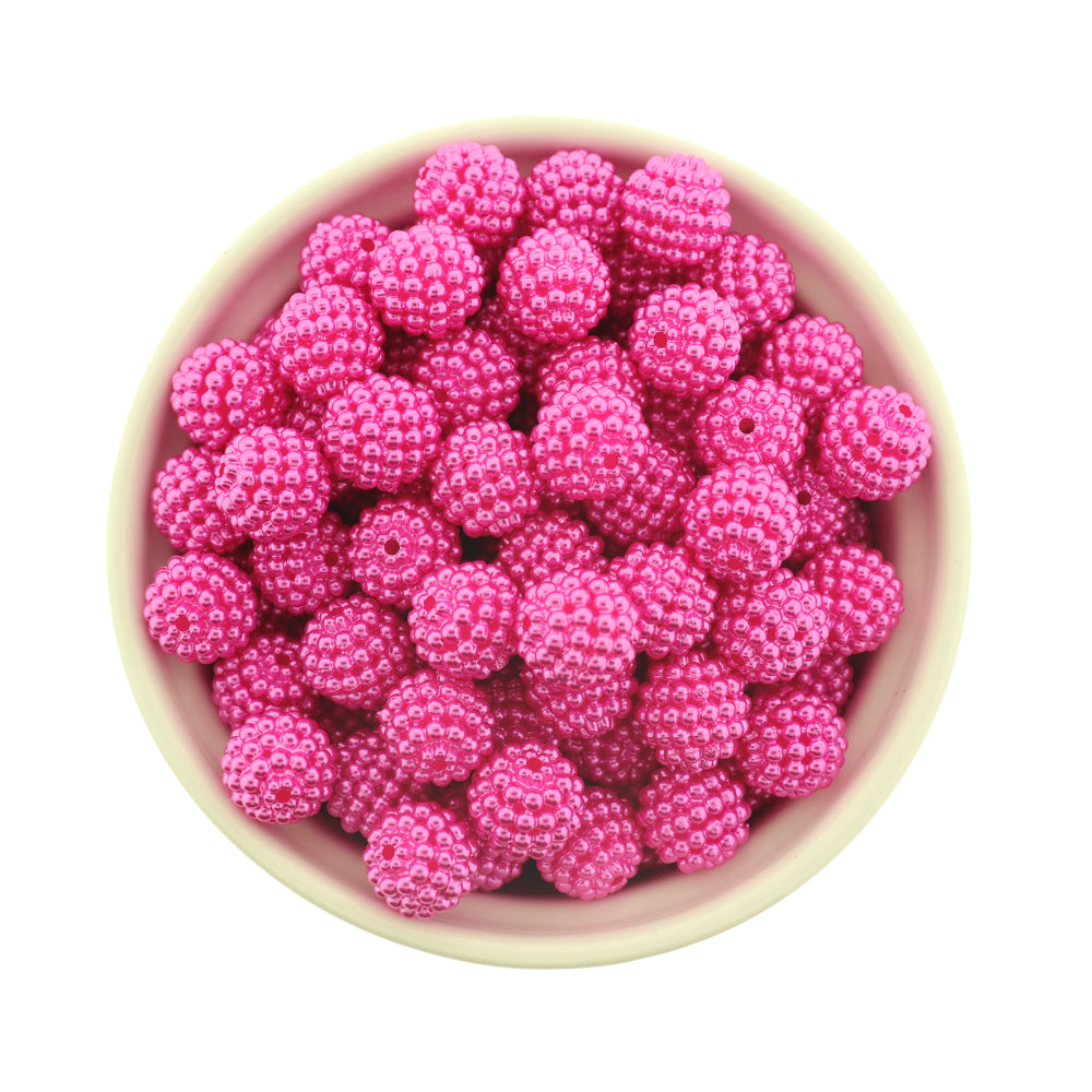 Imitation Pearl Acrylic Berry Bead - 12mm - 20 Beads - Choose Your Color