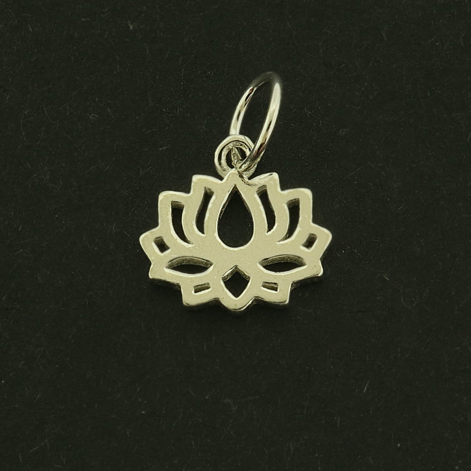 Lotus Flower Sterling Silver Charm - ST143