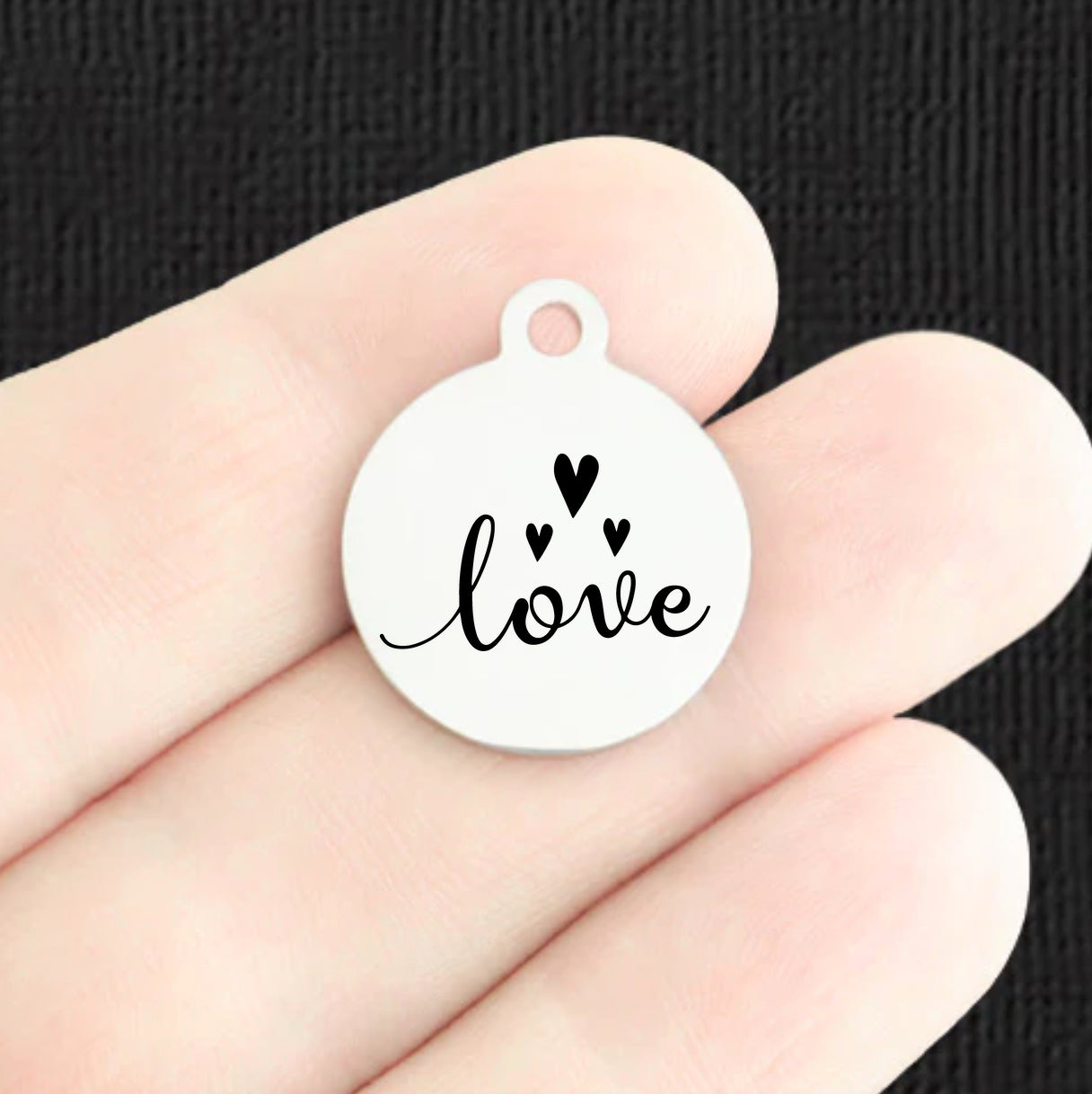 Love Stainless Steel Charms - BFS001-8406