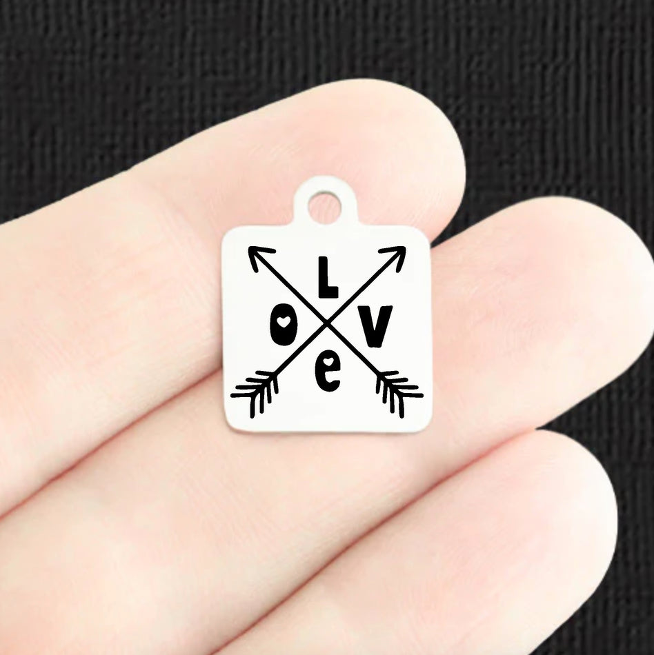 Love Stainless Steel Charms - BFS013-8391