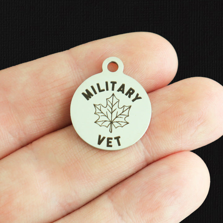 Military Vet Stainless Steel Charms - BFS001-8017