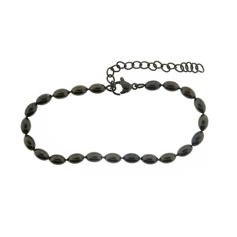 304 Stainless Steel Ball Chain Bracelet 6.69" - 4mm - 1 Bracelet - Choose Your Tone