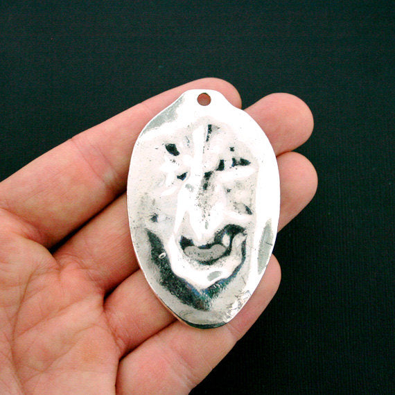 Native American Chief Antique Silver Tone Charm - LSC6007