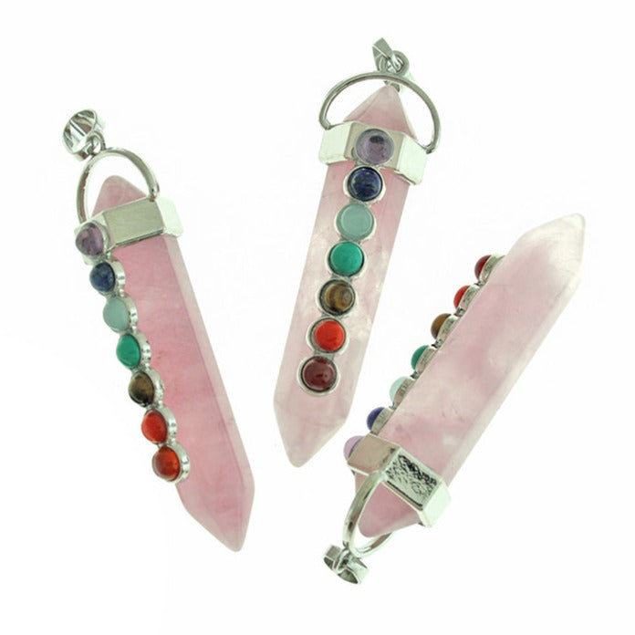 Natural Chakra Gemstone Point Pendant - Choose Your Gemstone!