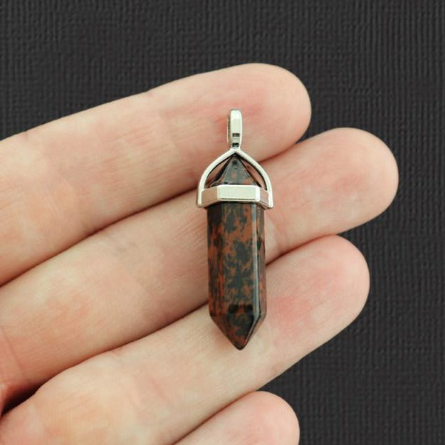 Natural Gemstone Crystal Point Pendant 3D - Choose from 19 Gemstones!