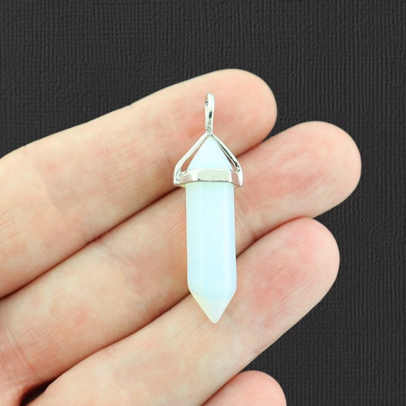 Natural Gemstone Crystal Point Pendant 3D - Choose from 19 Gemstones!